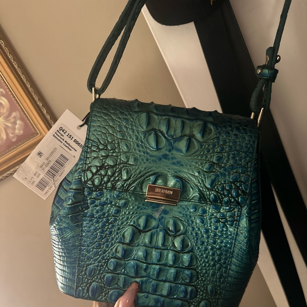 Brahmin Margo Crossbody (Peacock)